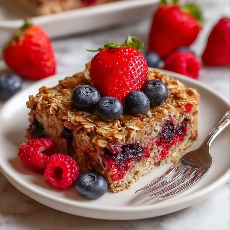 Mixed Berry Baked Oatmeal Recipe