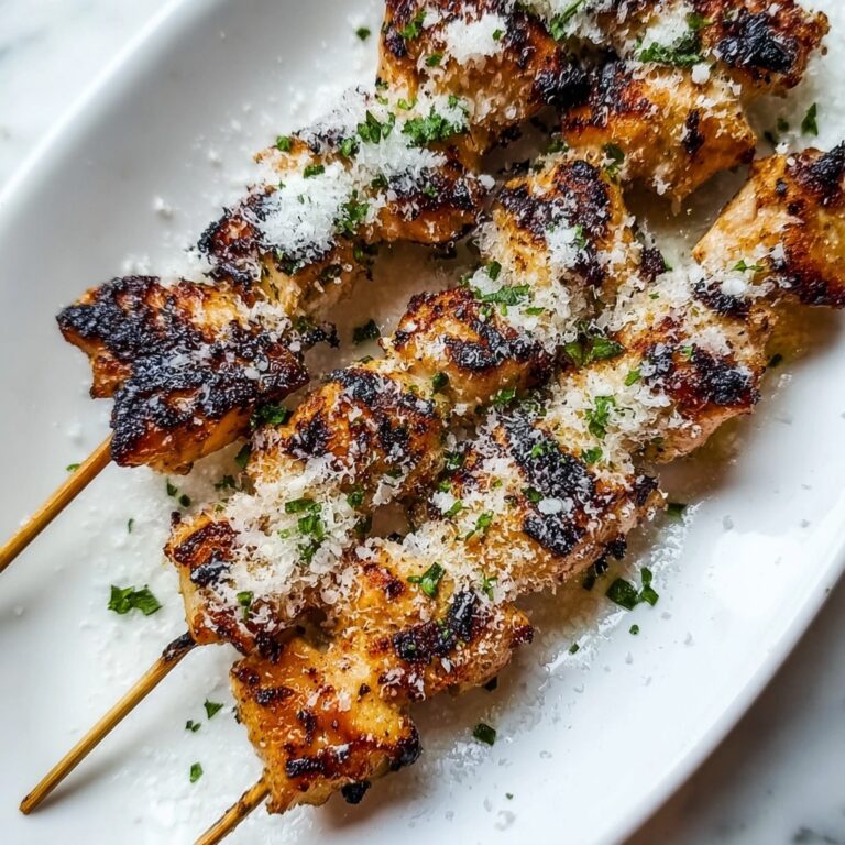 Ranch Garlic Parmesan Chicken Skewers Recipe