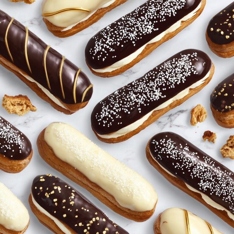 Chocolate Éclairs with Vanilla Filling Recipe