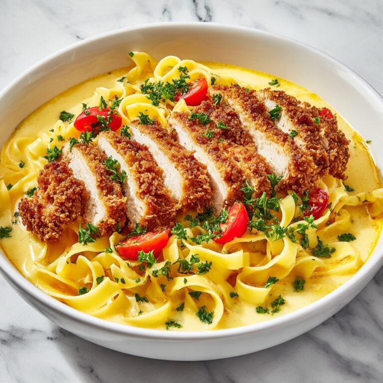 Crispy Chicken Fettuccine Alfredo Recipe