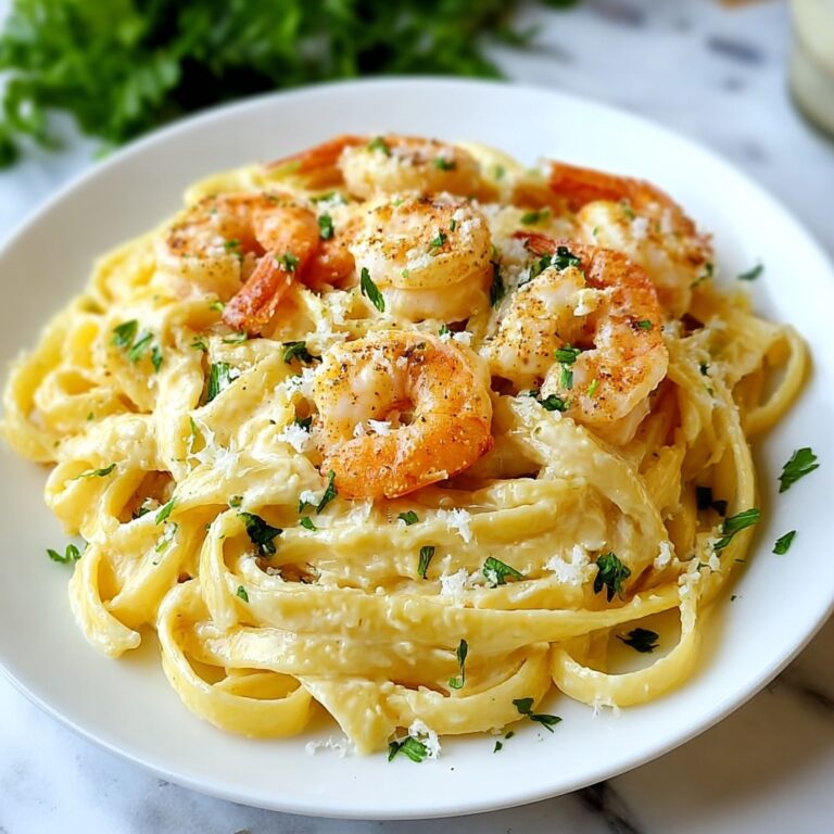 Creamy Garlic Shrimp Pasta Recipe