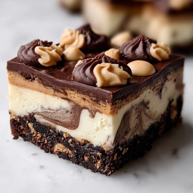 Chocolate Peanut Butter Cheesecake Bars Recipe
