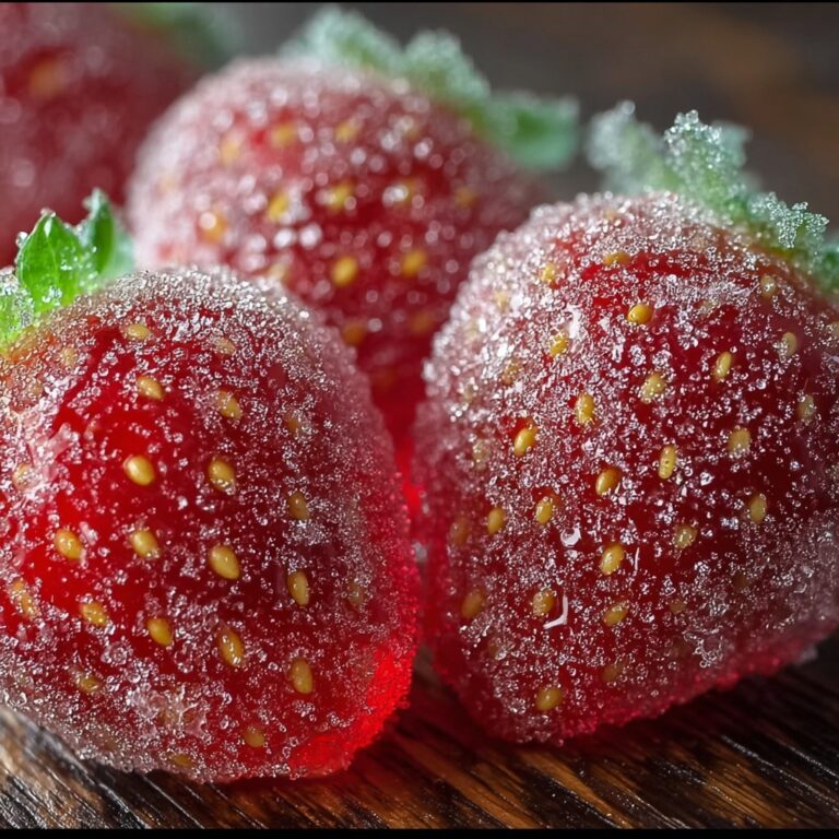Rock Candy Sugar-Coated Strawberries Recipe