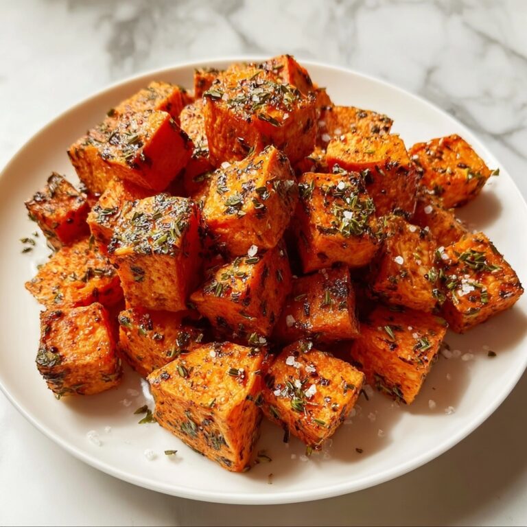Crispy Baked Sweet Potato Bites with Parmesan Herb Butter Recipe