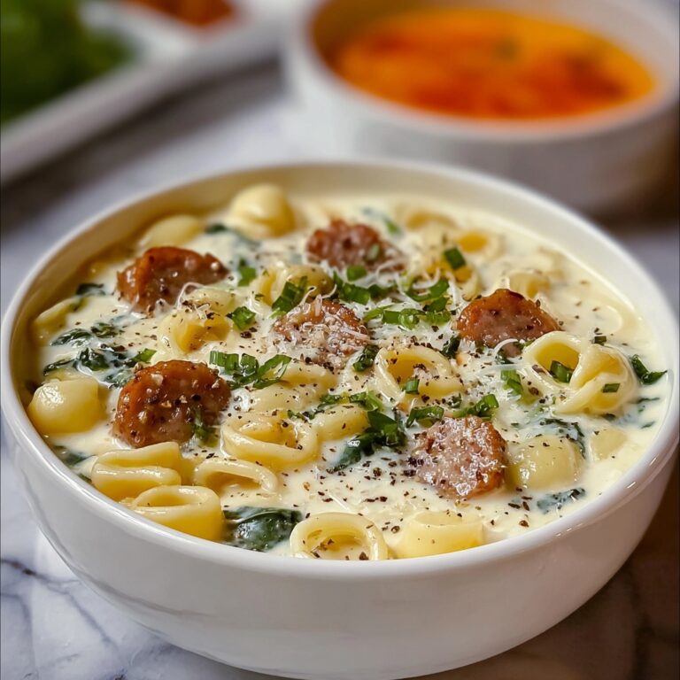 Cozy Ditalini Soup with Creamy Parmesan and Italian Sausage Recipe