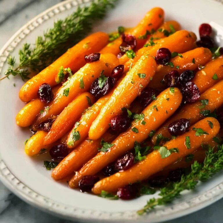 Maple Roasted Carrots with Cranberries Recipe
