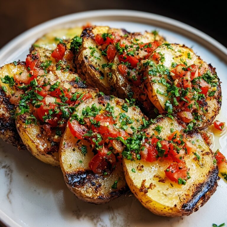 Grilled Baked Potatoes with Crispy Skins and Toppings Recipe