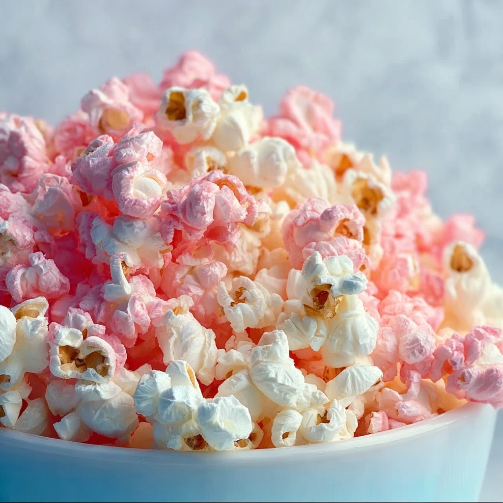 Cotton Candy Flavored Popcorn Recipe - Recipe Image