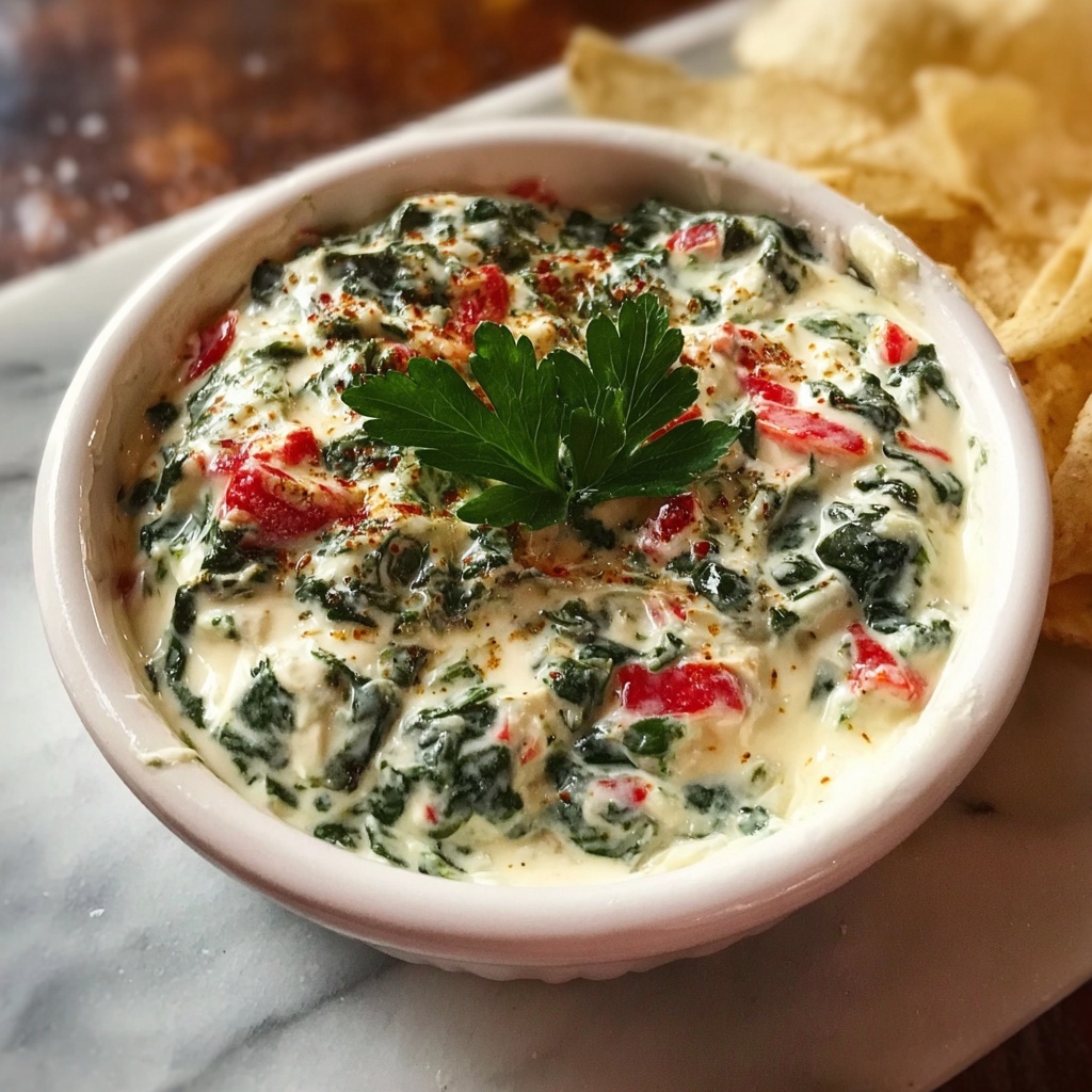 Creamy Spinach and Cheese Dip Recipe - Recipe Image
