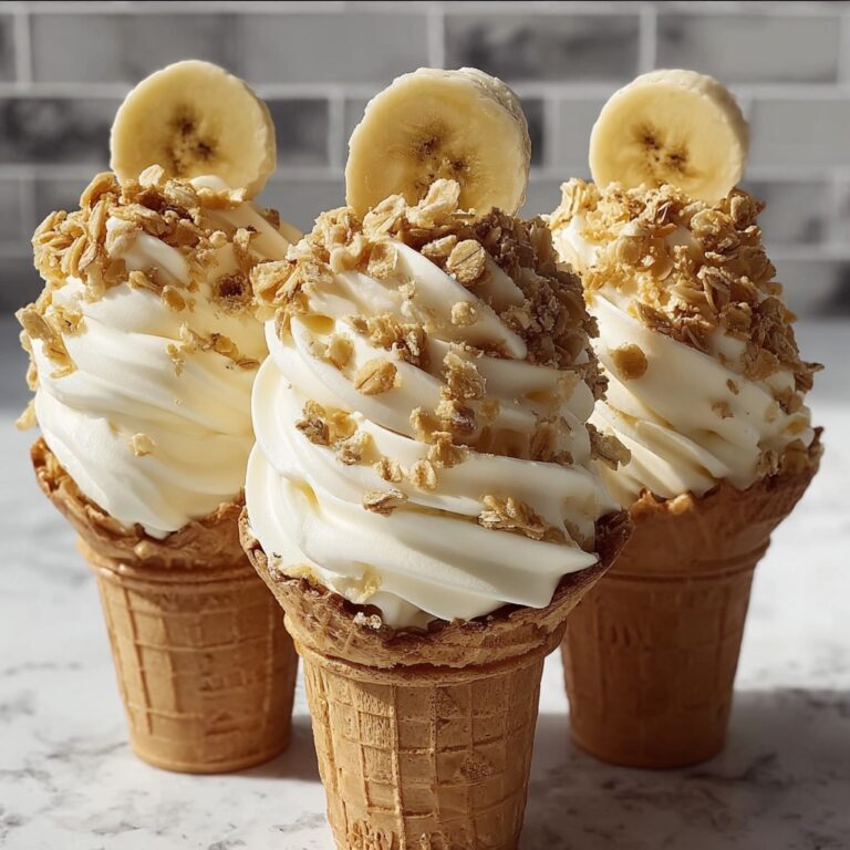 Banana Pudding Cheesecake Cones Recipe