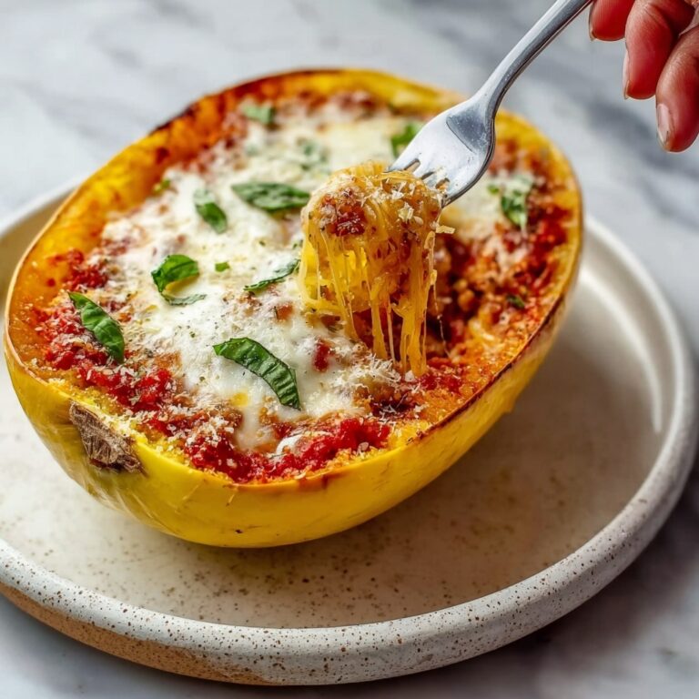 Chicken Parmesan Stuffed Spaghetti Squash Recipe