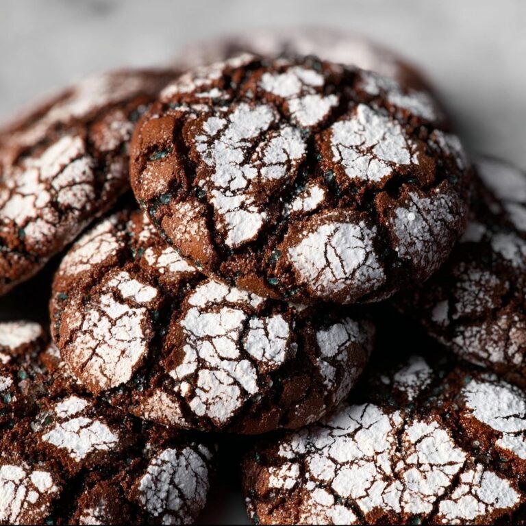Double Chocolate Crinkle Cookies Recipe