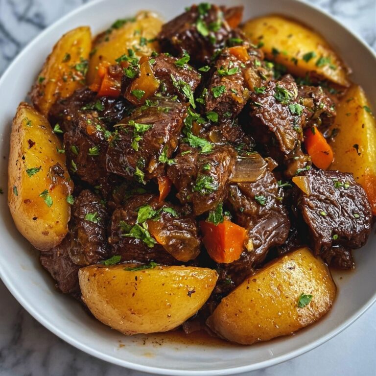 Crockpot Loaded Steak and Potato Bake Recipe