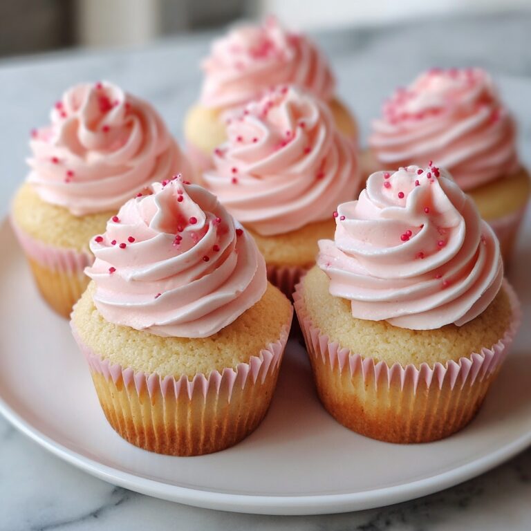 Pink Buttercream Cupcakes Recipe