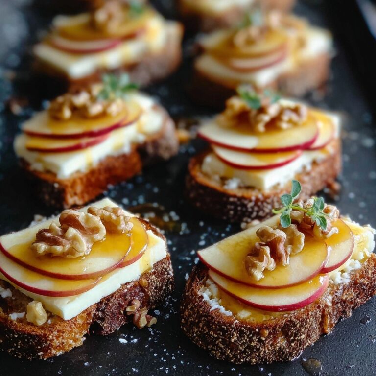 Brie, Apple, and Honey Crostini Recipe