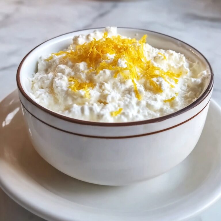 Lemon Cottage Cheese Pudding Recipe