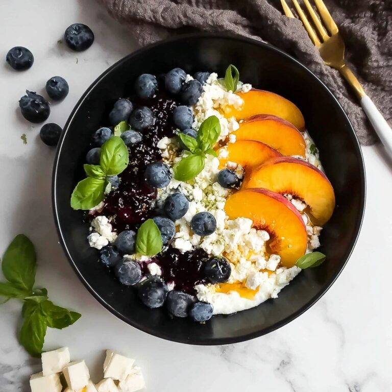 Blueberry Peach Feta Salad Recipe