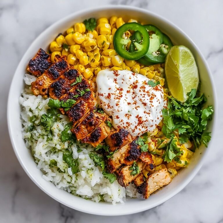 Mexican Street Corn Chicken Rice Bowl Recipe