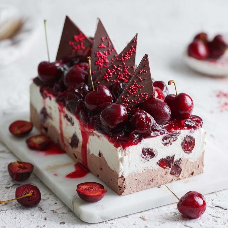 Vegan Black Forest Ice Cream Cake Recipe