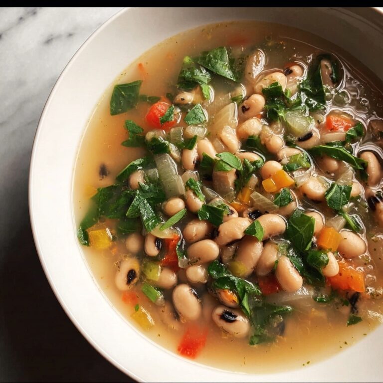 Southern Black-Eyed Peas with Smoked Sausage, Bacon, and Collard Greens Recipe