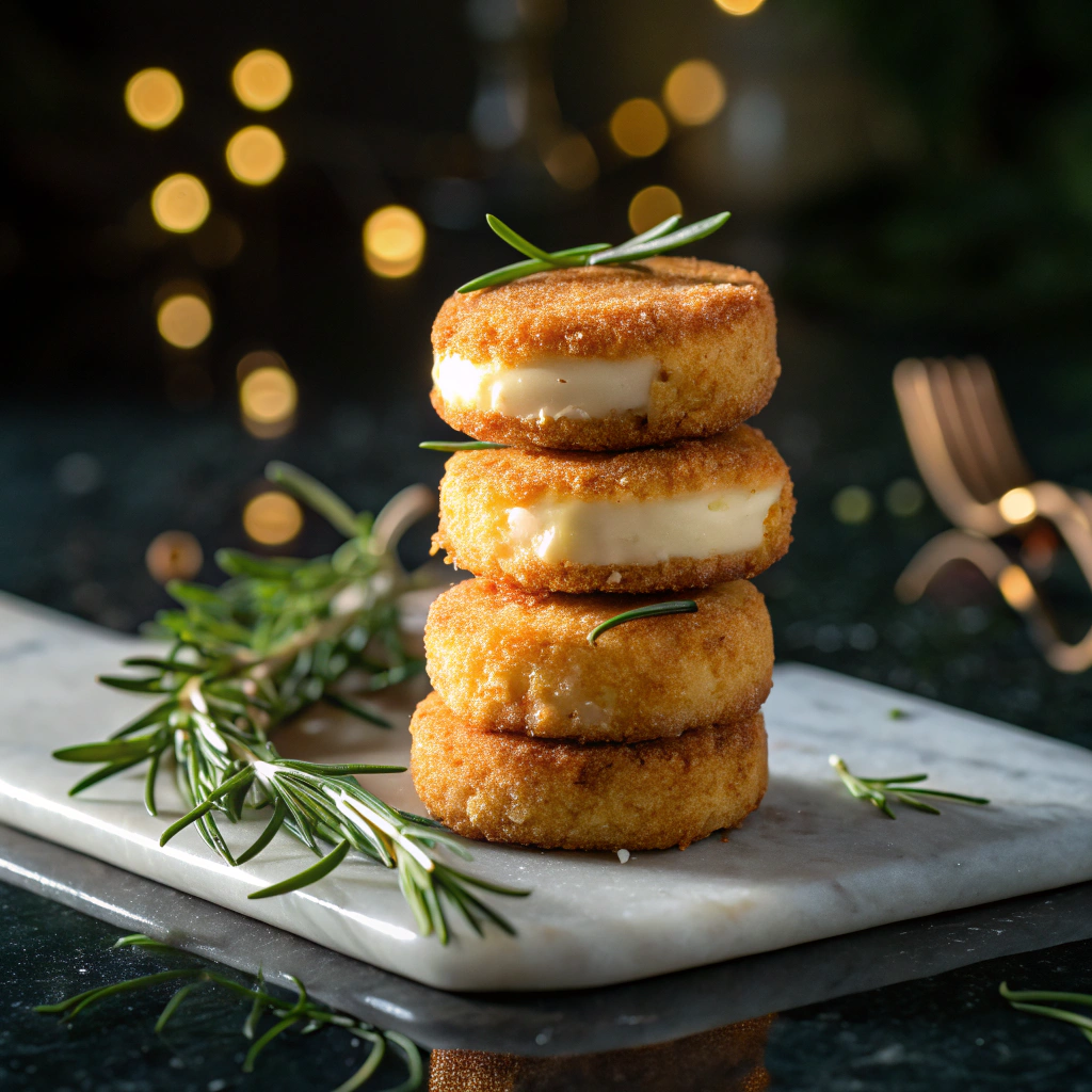 Fried Goat Cheese Balls with Spicy Sage Honey Recipe - Recipe Image