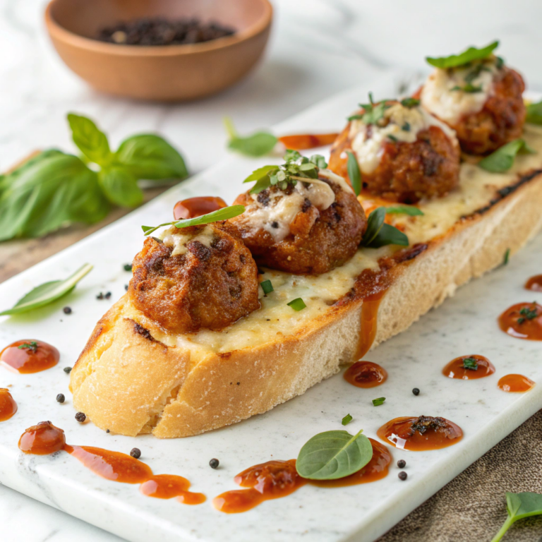 Creamy Meatball Boats Recipe