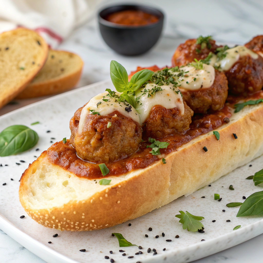 Creamy Meatball Boats Recipe - Recipe Image