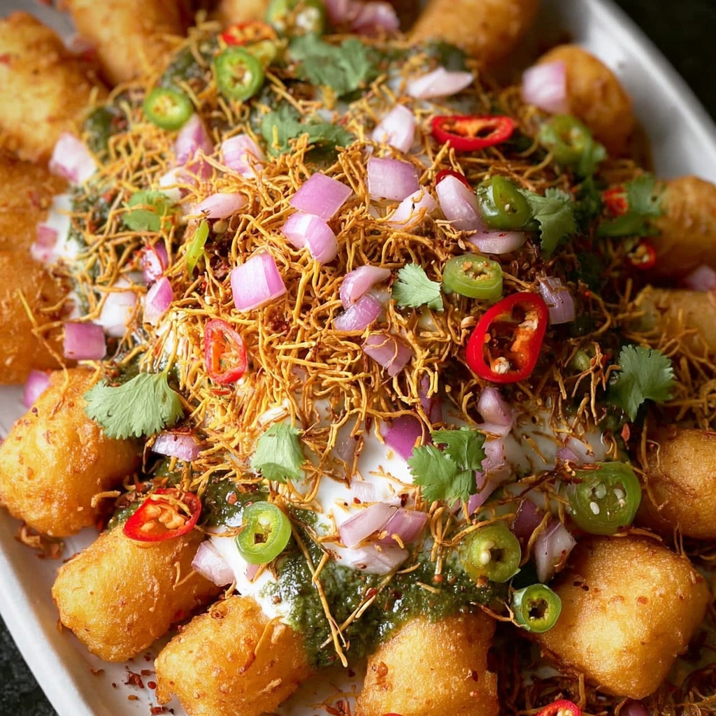 Samosa Chaat Recipe - Recipe Image