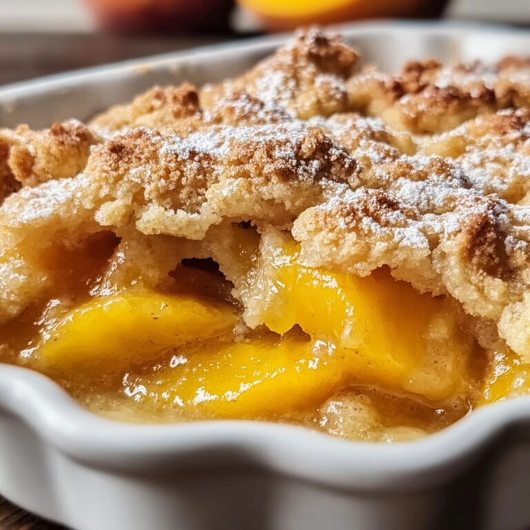 Homemade Old Time Oven Peach Cobbler Recipe
