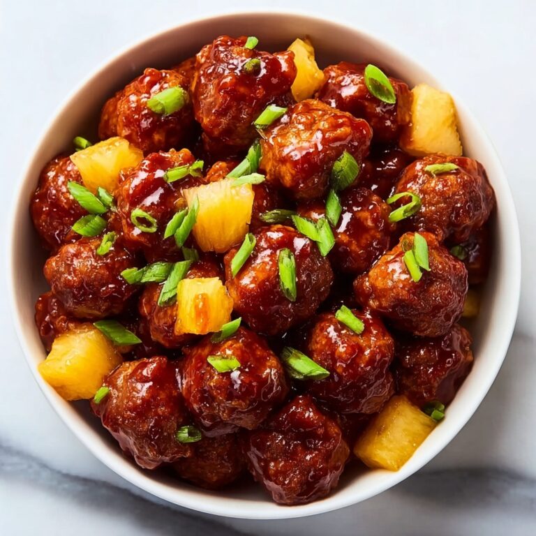 Spicy Hawaiian Crockpot Meatballs Recipe