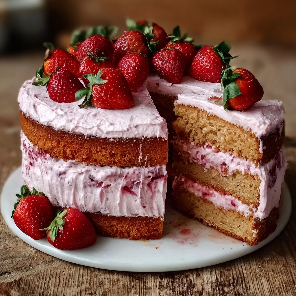 Strawberry Box Cake Recipe - Recipe Image
