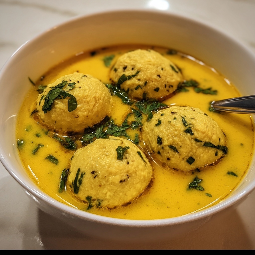 Turmeric Vegetable Matzo Ball Soup Recipe - Recipe Image