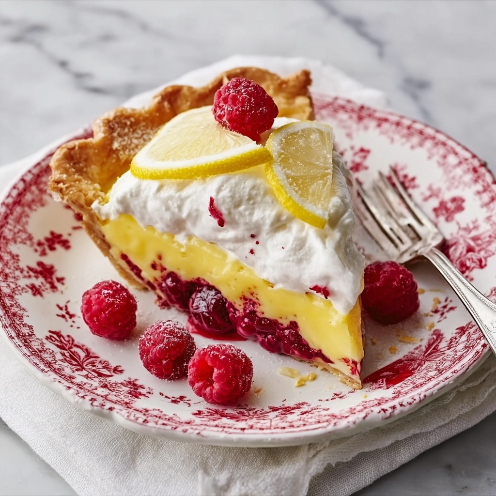 Lemon Raspberry Pie Recipe - Recipe Image