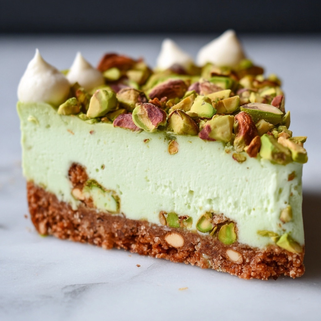 Decadent Pistachio Cream Cheesecake Recipe - Recipe Image