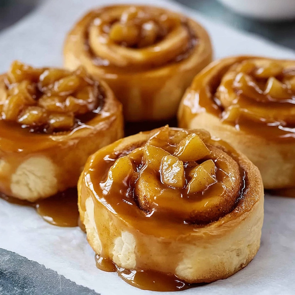 Caramel Apple Cinnamon Rolls Recipe - Recipe Image