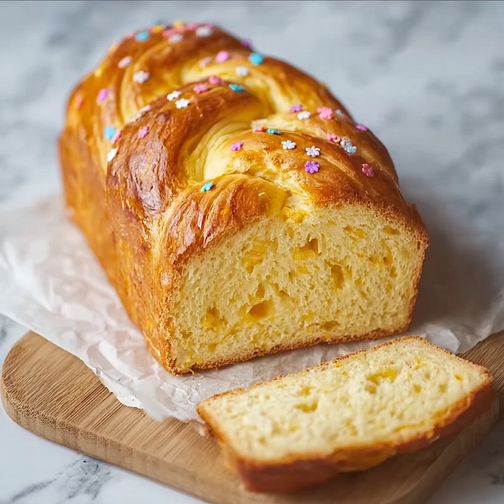 Italian Ricotta Easter Bread Recipe - Recipe Image