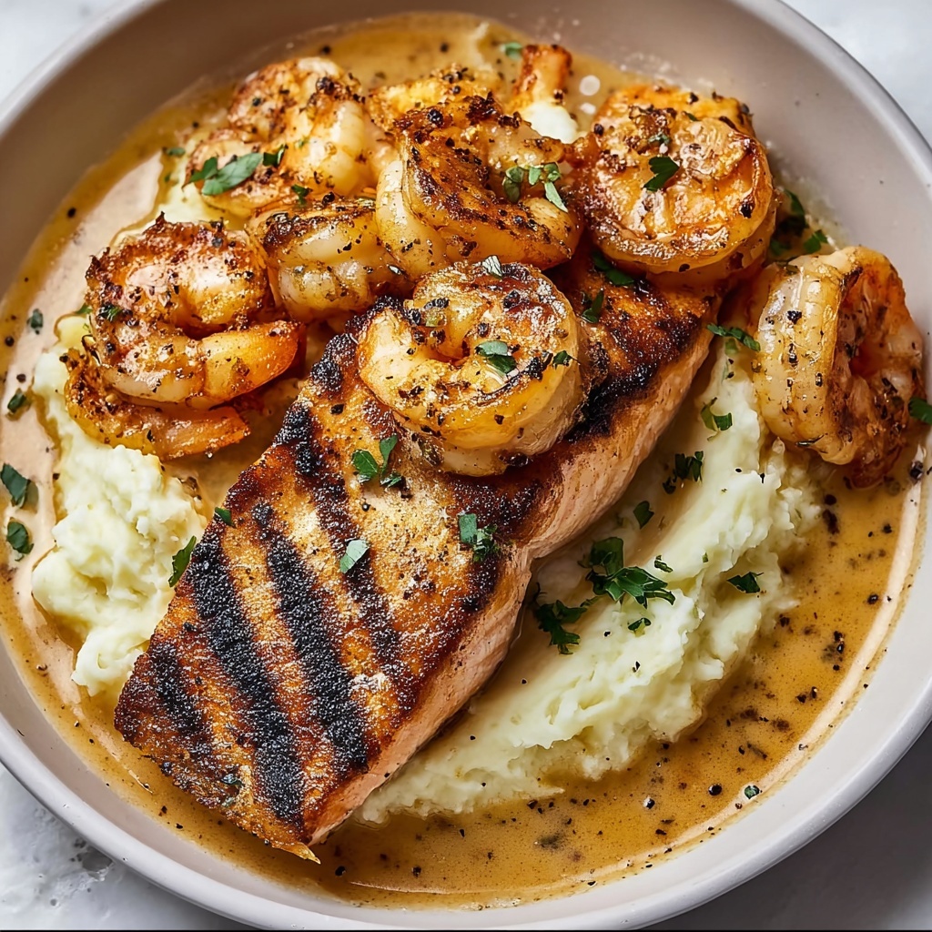 Cajun Salmon and Shrimp Recipe - Recipe Image