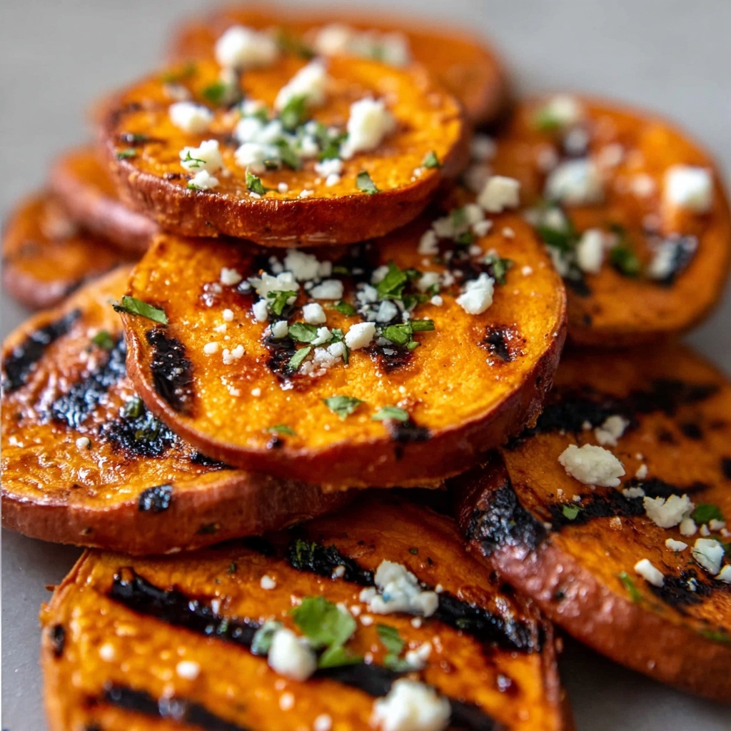 Roasted Sweet Potato Rounds with Honey and Feta Recipe - Recipe Image