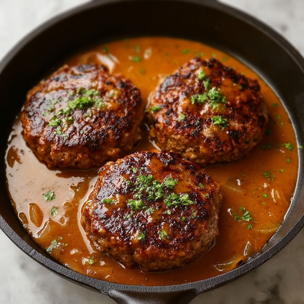 Slow-Cooked Turkey Salisbury Steak Recipe - Recipe Image