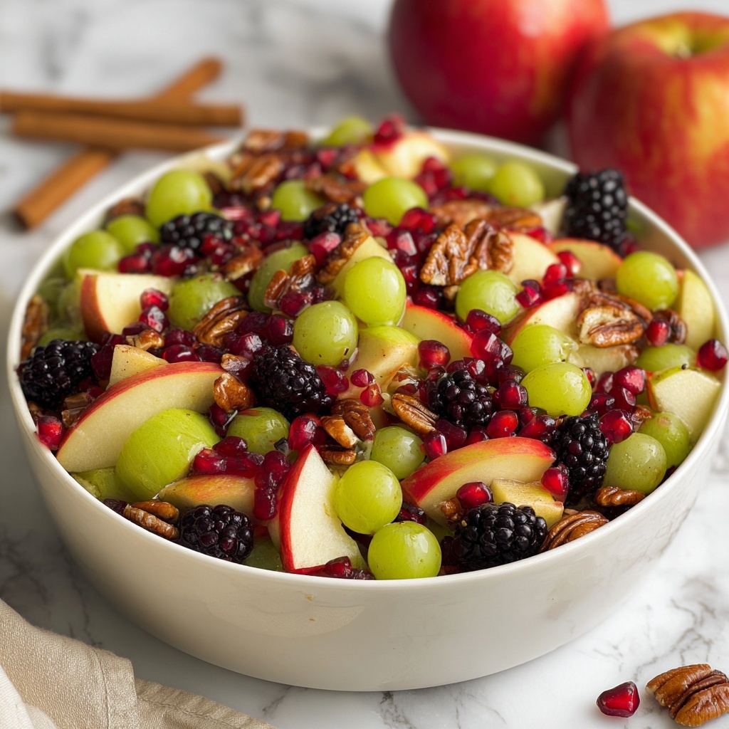 Fall Fruit Salad with Honey Cinnamon Dressing Recipe - Recipe Image