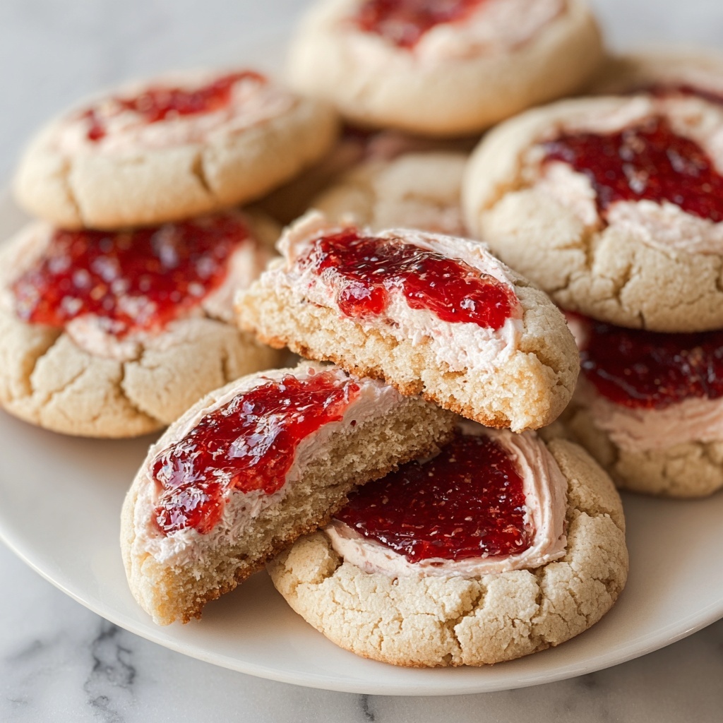 Strawberry Cheesecake Stuffed Cookies Recipe - Recipe Image