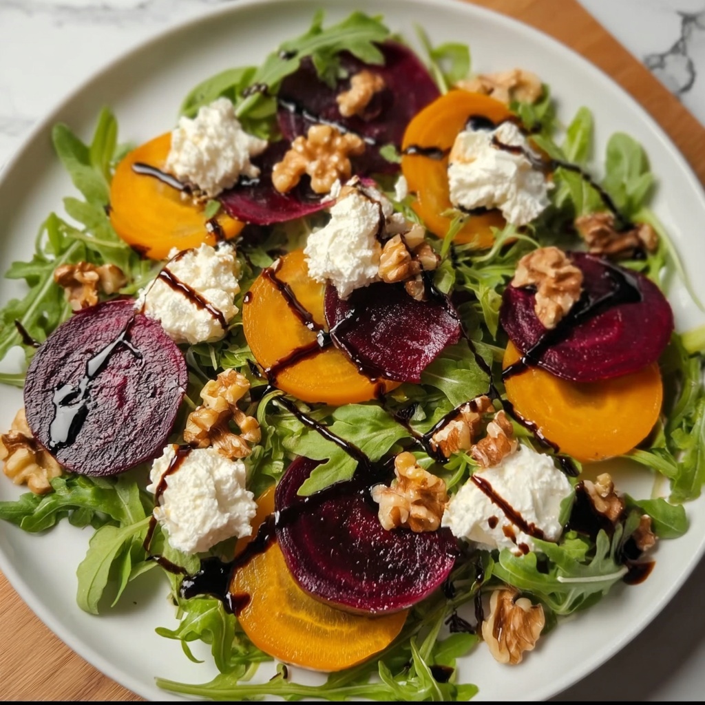 Beet Salad with Goat Cheese and Balsamic Recipe - Recipe Image