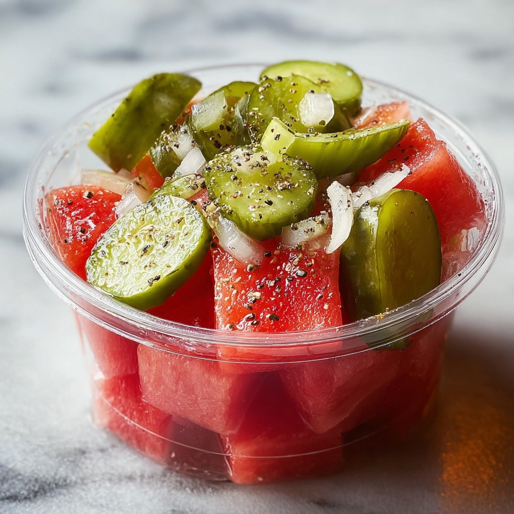 Watermelon & Pickle Snack Recipe - Recipe Image