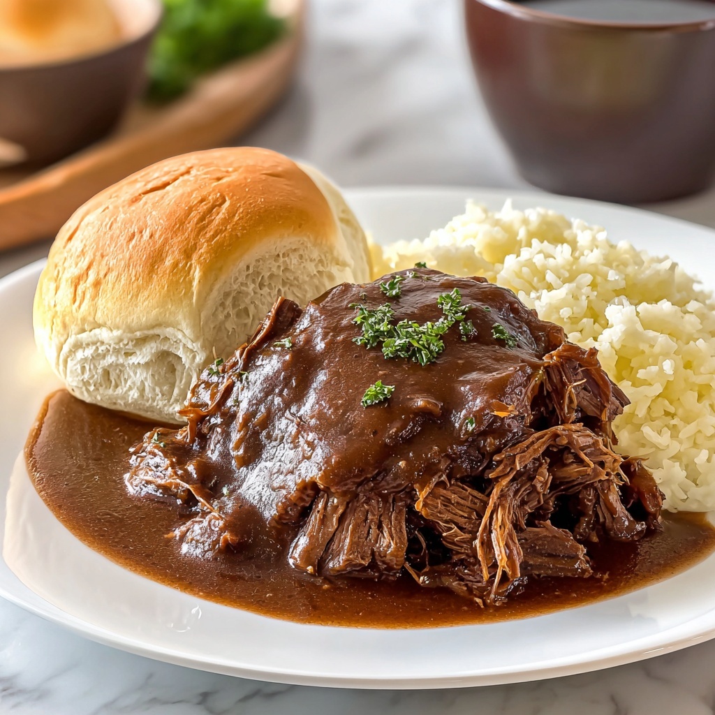 Slow Cooker Beef Manhattan Recipe - Recipe Image