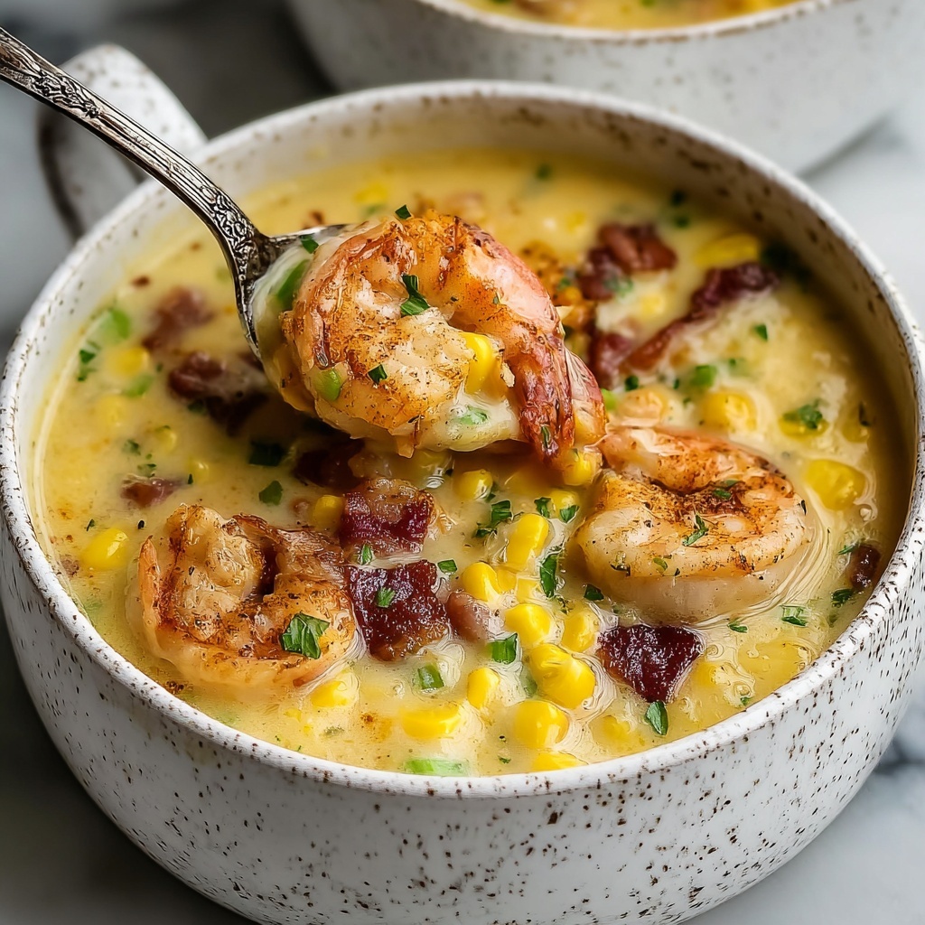 Louisiana Shrimp and Corn Bisque Recipe - Recipe Image