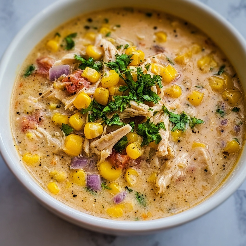 Mexican Street Corn White Chicken Chili Recipe - Recipe Image