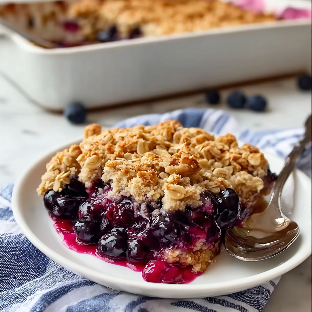 Overnight Blueberry Baked Oatmeal Crisp Recipe - Recipe Image