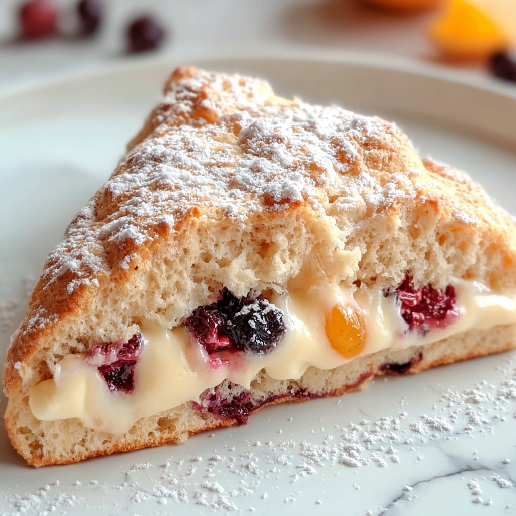 Cranberry Orange Sour Cream Scones Recipe - Recipe Image