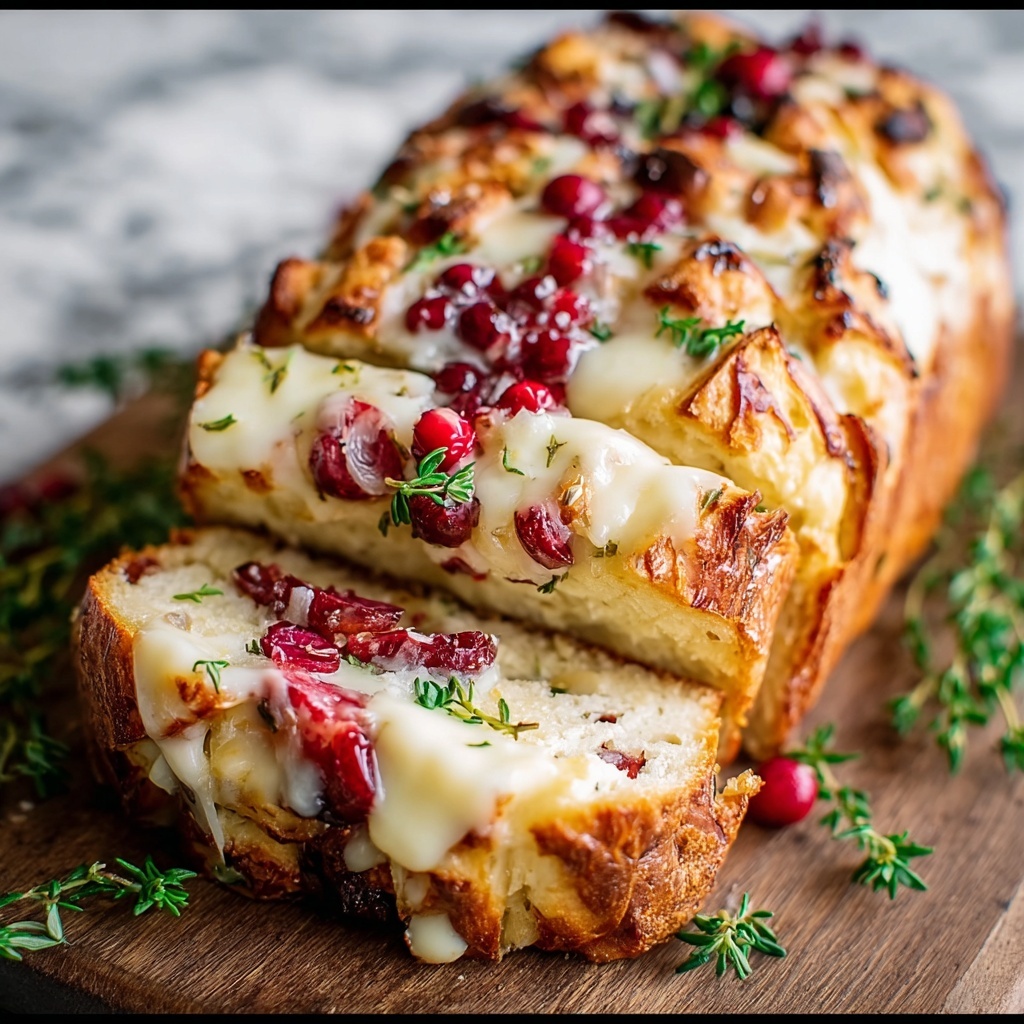 Cranberry Brie Sourdough Pull-Apart Bread Recipe - Recipe Image