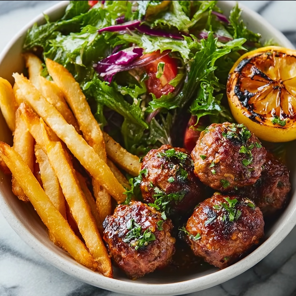Meatballs, Crispy Fries, and Fresh Salad Dinner Pack Recipe - Recipe Image